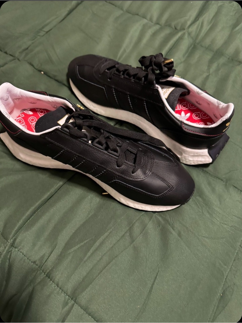 adidas Women's Black and White Retro-Inspired Sneakers